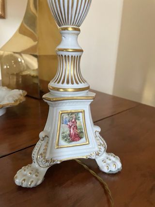 Abatjour / lume in porcellana Sesto F.no  anni 60