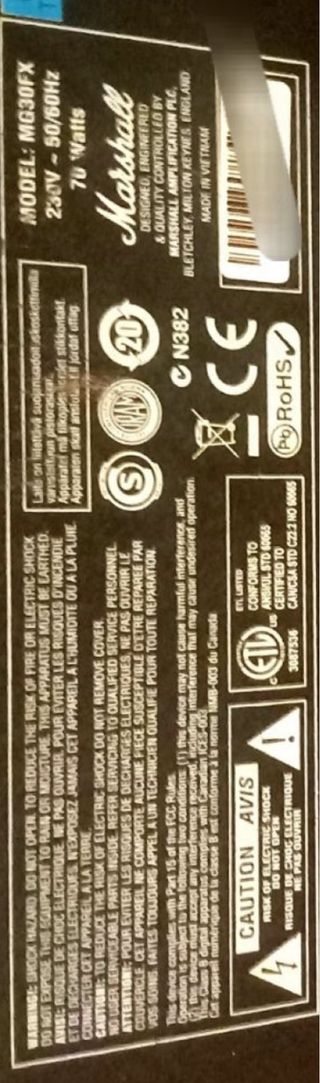 Marshall MG 30FX