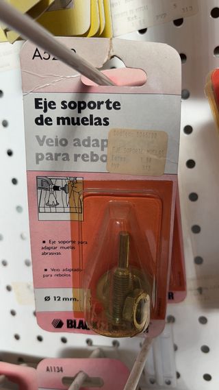 Eje soporte de muelas
