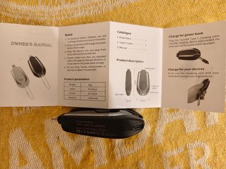 Llavero powerbank lighthing apple y/o USB C