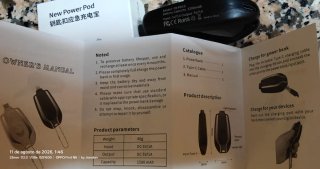 Llavero powerbank lighthing apple y/o USB C