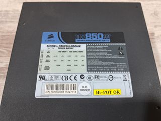 Fuente Corsair HX850 (850W)
