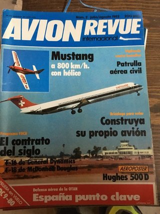 Revista Antigua Avión Revoe y Flaps