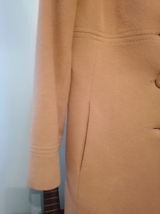 Abrigo camel, lana y cashmere