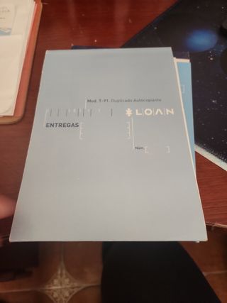 Talonarios notas entrega  + albarán + recibos