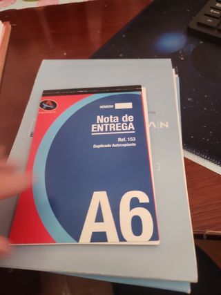 Talonarios notas entrega  + albarán + recibos