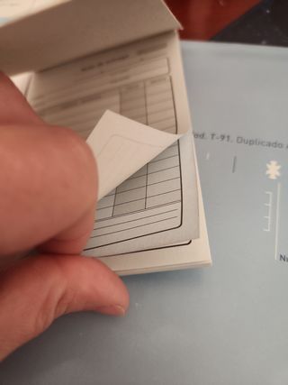 Talonarios notas entrega  + albarán + recibos