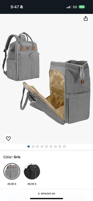 Mochila Bebé para Pañales NUEVA A ESTRENAR