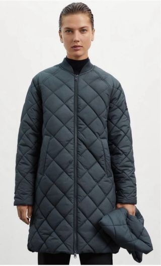 ABRIGO OVERSIZE CON BUFANDA MONTGO DE ECOALF