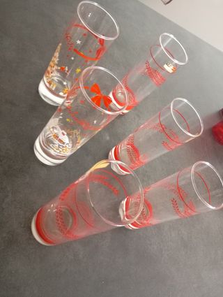 Sei Bicchieri stile natalizio