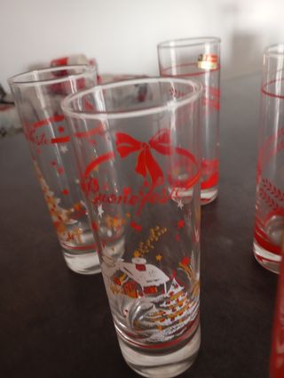 Sei Bicchieri stile natalizio