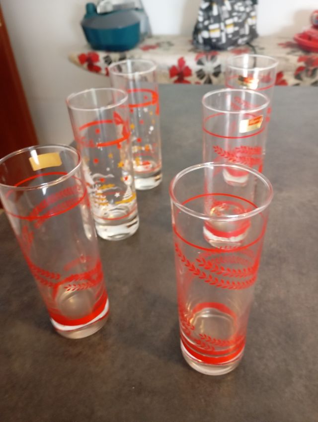 Sei Bicchieri stile natalizio