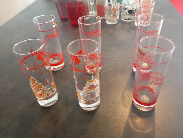 Sei Bicchieri stile natalizio