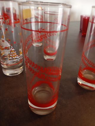 Sei Bicchieri stile natalizio