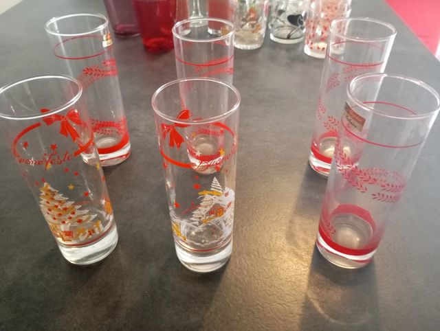 Sei Bicchieri stile natalizio