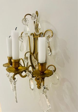 Candelabro pared francés vintage