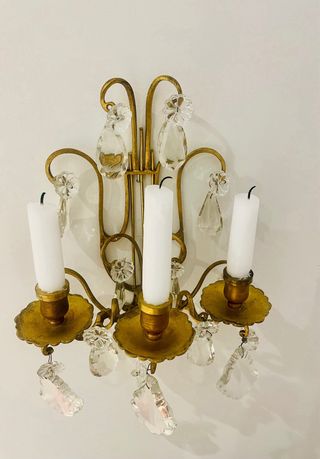 Candelabro pared francés vintage