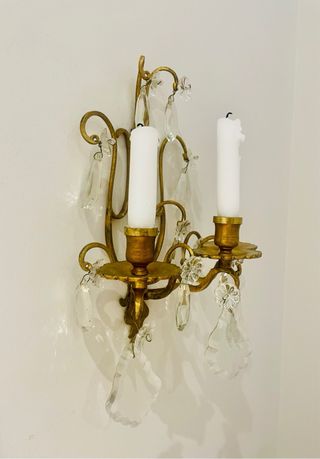 Candelabro pared francés vintage
