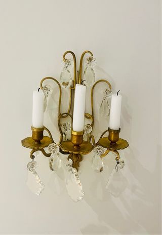 Candelabro pared francés vintage