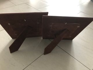 CORNICE FOTO IN PELLE MARRONE 28X35