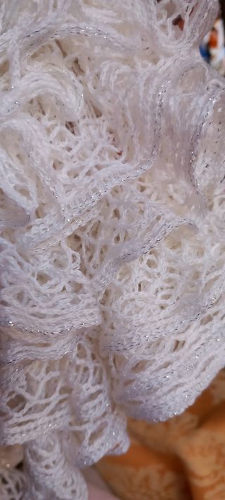 Bufanda encaje, cuello