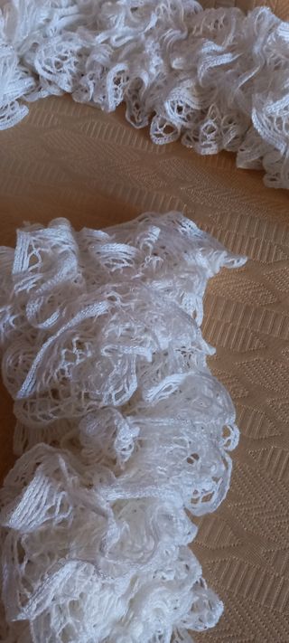 Bufanda encaje, cuello