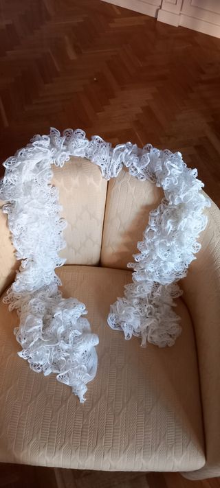 Bufanda encaje, cuello