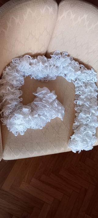 Bufanda encaje, cuello