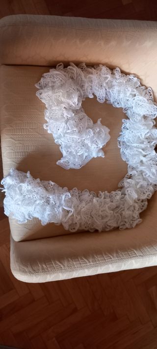 Bufanda encaje, cuello