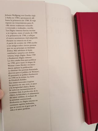 ELEGIAS ROMANAS WOLFANG VON GOETHE