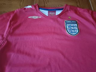 Camiseta futbol selección Inglaterra retro 2006-08