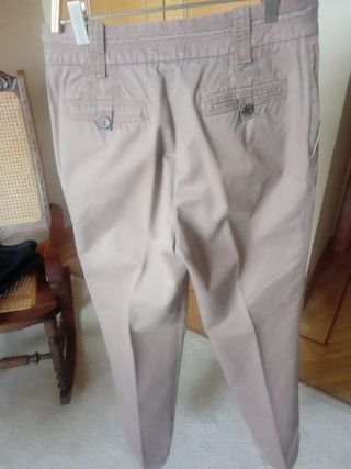 PANTALON PINZAS BIMBA Y LOLA TALLA 38 COLOR TEJA