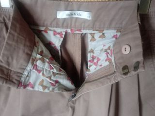 PANTALON PINZAS BIMBA Y LOLA TALLA 38 COLOR TEJA