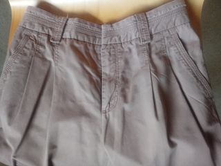 PANTALON PINZAS BIMBA Y LOLA TALLA 38 COLOR TEJA