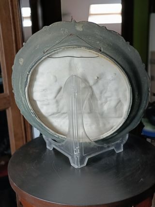 Antigüedad plato de colgar cerámica antigua