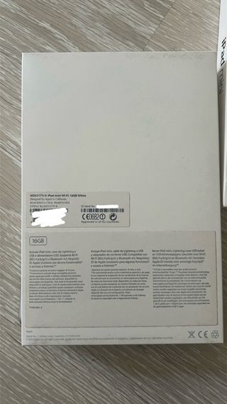 iPad mini WiFi 16GB White con iOS 9.3.5