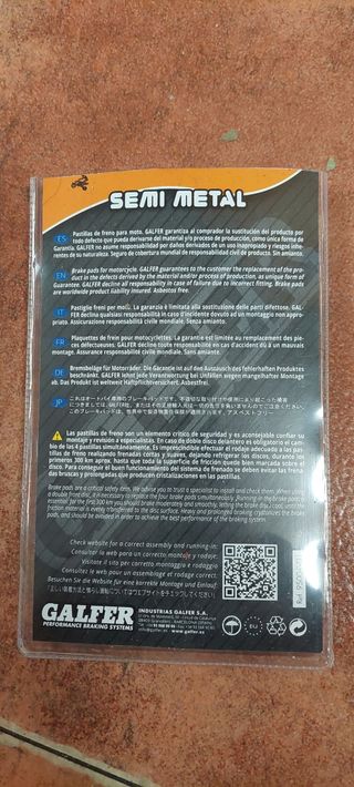 Pastillas de freno GALFER
