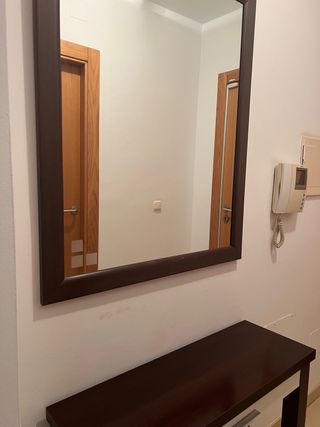 Cabecero madera maciza 135 150 mesitas cómoda