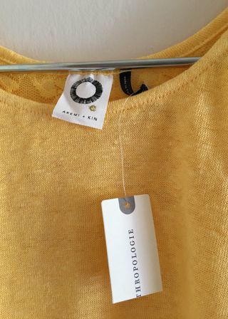 Top capa amarillo de Anthropologie talla XS