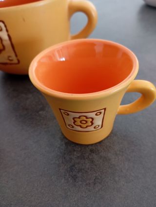 1 Tazza da latte 2 tazzine in ceramica