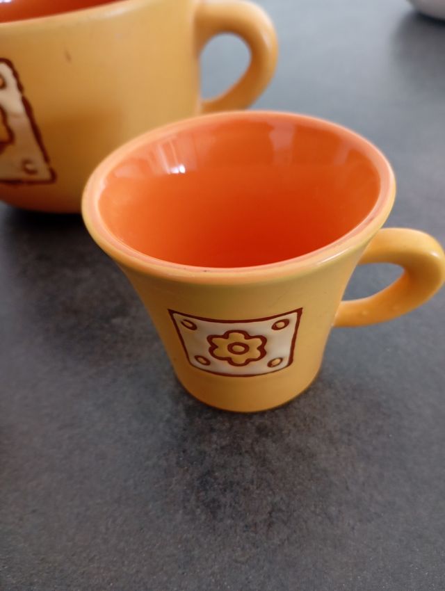 1 Tazza da latte 2 tazzine in ceramica