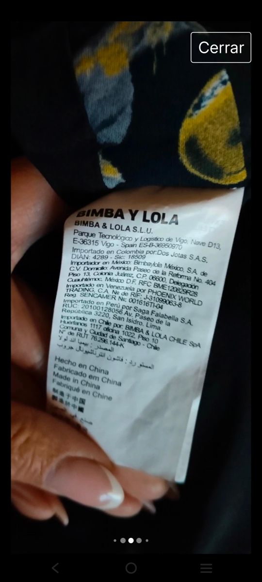 Vestido Bimba y Lola