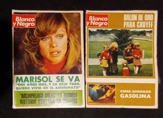 LOTE BLANCO Y NEGRO . 22 REVISTAS 1974