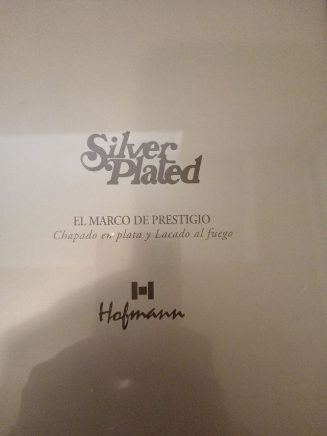 Marco chapado en plata Hoffman