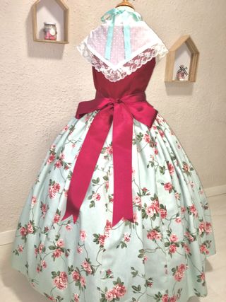TRAJES FALLERA HUERTANA+ MANTELETAS