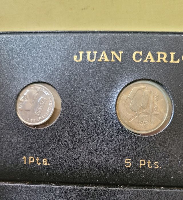 Monedas: Hoja Pardo 34: 1990 Juan Carlos