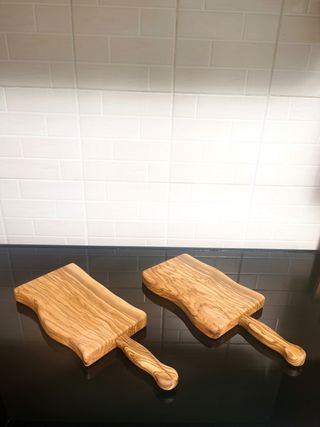 Taglieri con manico coltello in legno di ulivo