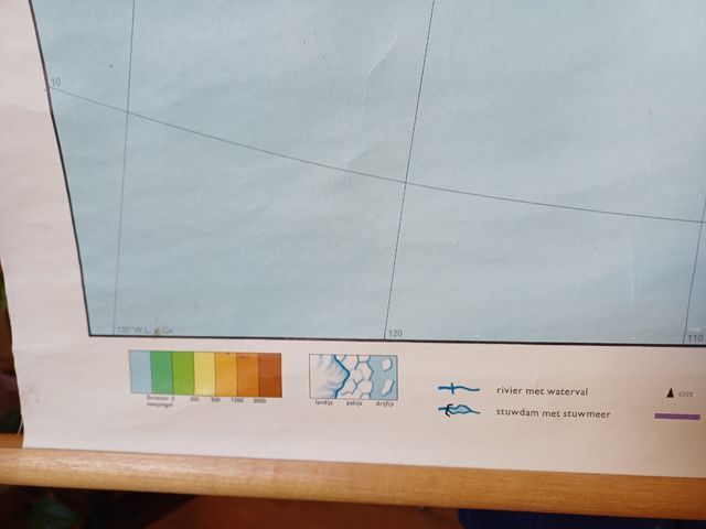 Mapa mural escolar America del Norte