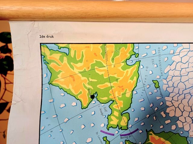 Mapa mural escolar America del Norte