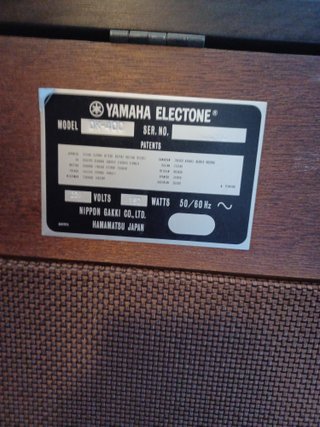 ORGANO YAMAHA ELECTONE D40-C